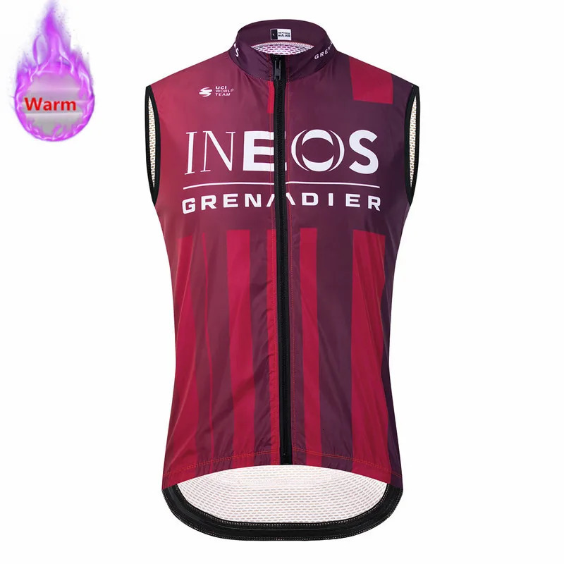 Winter Thermal Fleece Cycling Vest Cycling Jackets Sleeveless Uae Bicycle Warm Wear MTB Bike Tops Racing Gilet Ropa Ciclismo 250904