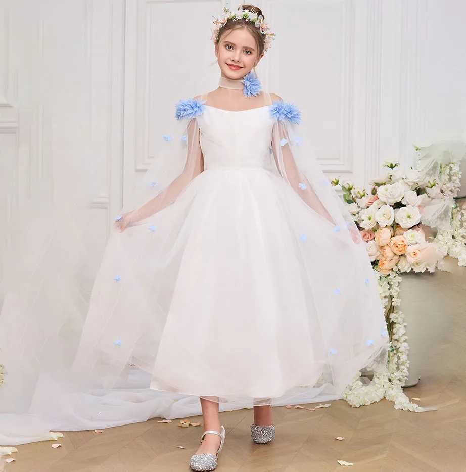 Luxury Floor Length Elegant Flower Bridesmaid Dresses For Girls Wedding Formal Evening Prom Gown Birthday Party Princess Dresses Z250904