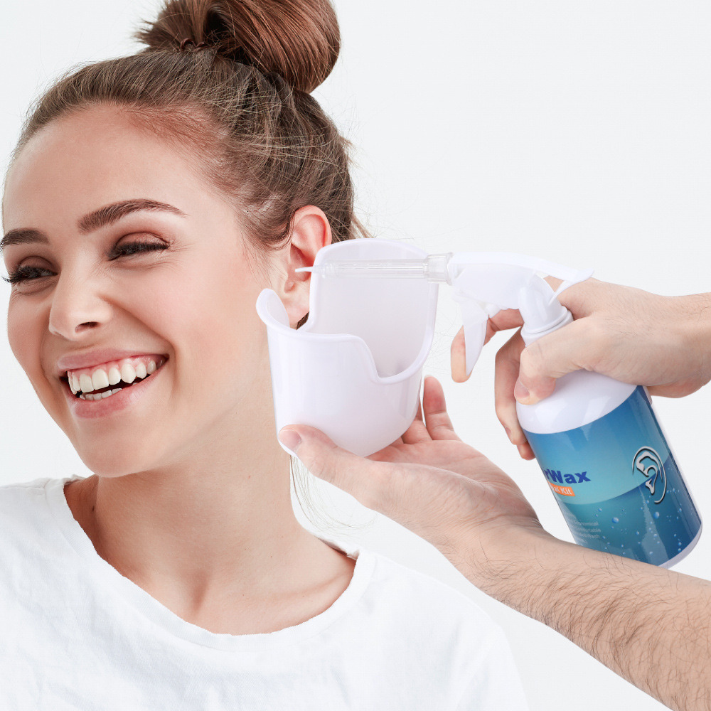 500ml Ear Cleaner Kit Ear Wax Remover Plastic Bottle Ear Irrigation Washer Set for Adults Kids Ear Care limpiador de oidos