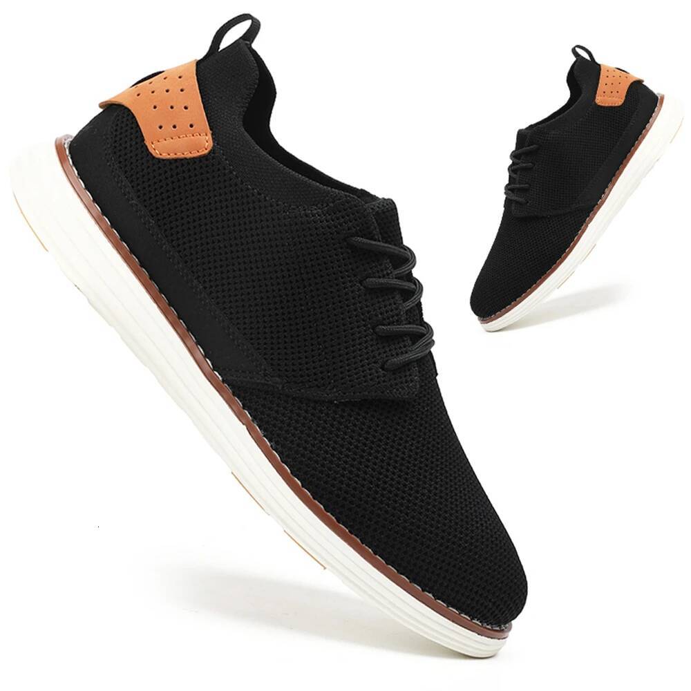 Plus Size Men's Trendy Solid Woven Knit Breathable Sneakers, Comfy Non Slip Shoes For Men Outdoor Activities ddmysaturn