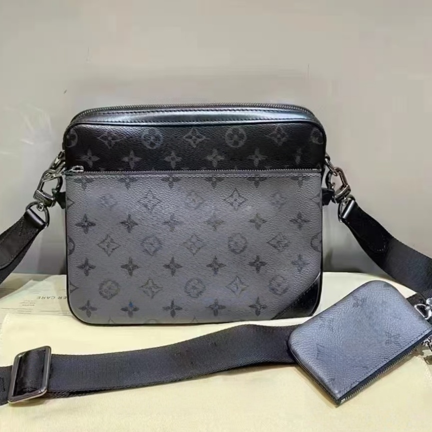 Mens Totes Bag Handbags Purses Fashion Handbags Men Leather TRIO Messenger Bags Luxury Shoulder Bag Make up Bag Tote bags