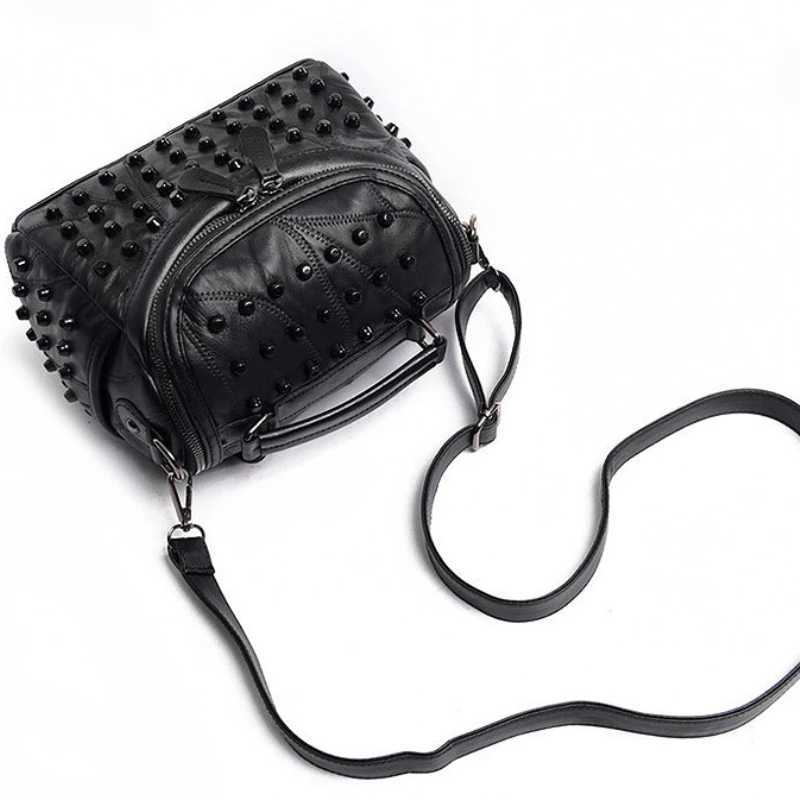 Women Genuine Leather Bag Sheepskin Messenger Bags Handbags Famous s Designer Female Handbag Shoulder Bag Sac Z250903