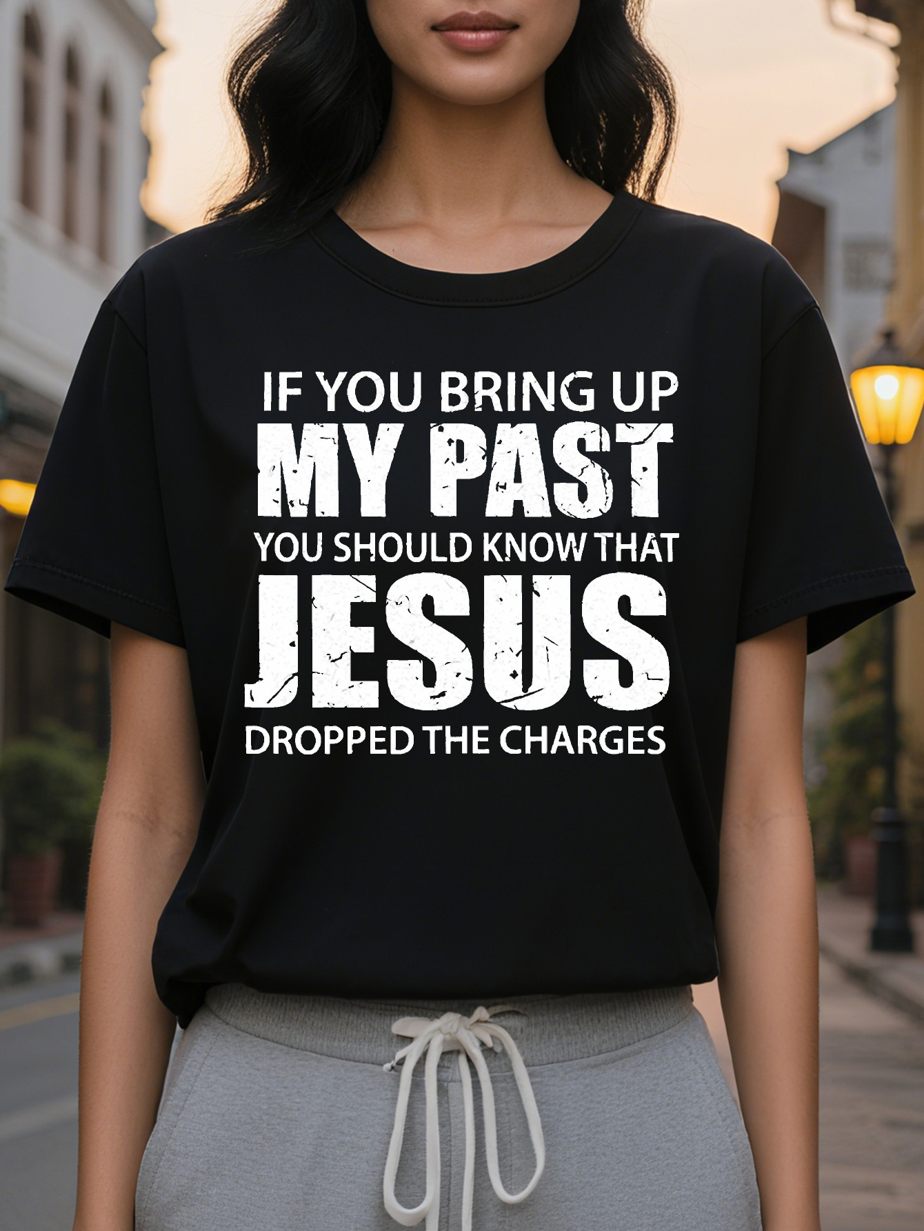 Letter Print Crew Neck T-Shirt Casual Short Sleeve Top for Spring Summer Women's Clothing a1539