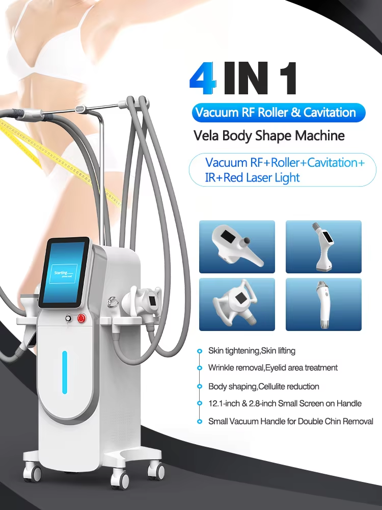 4 in 1 Body Shaping Slimming Vacuum Roller Smooth Shape Face Lift Firming Skin Rejuvenation Firming Massager Machine For Sale