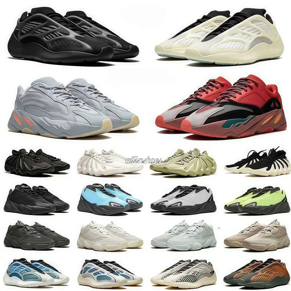 Designer shoes men sneakers originals 700 V2 niertia sneakers running shoes womens flats trainers shoes White Black mesh breathable yz sneakers Outdoor Sports Shoe