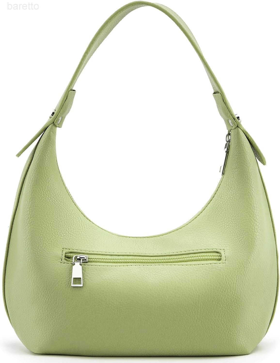 Crescent Shoulder Bags for Women Vegan Leather Hobo Handbag Slouchy Tote Purses M250903