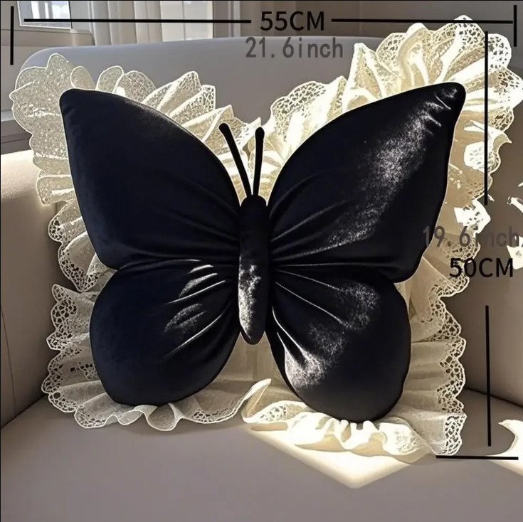 Princess Butterfly Office Living Bowknot Bedroom Car Sofa Cushion Home New Pillow Room