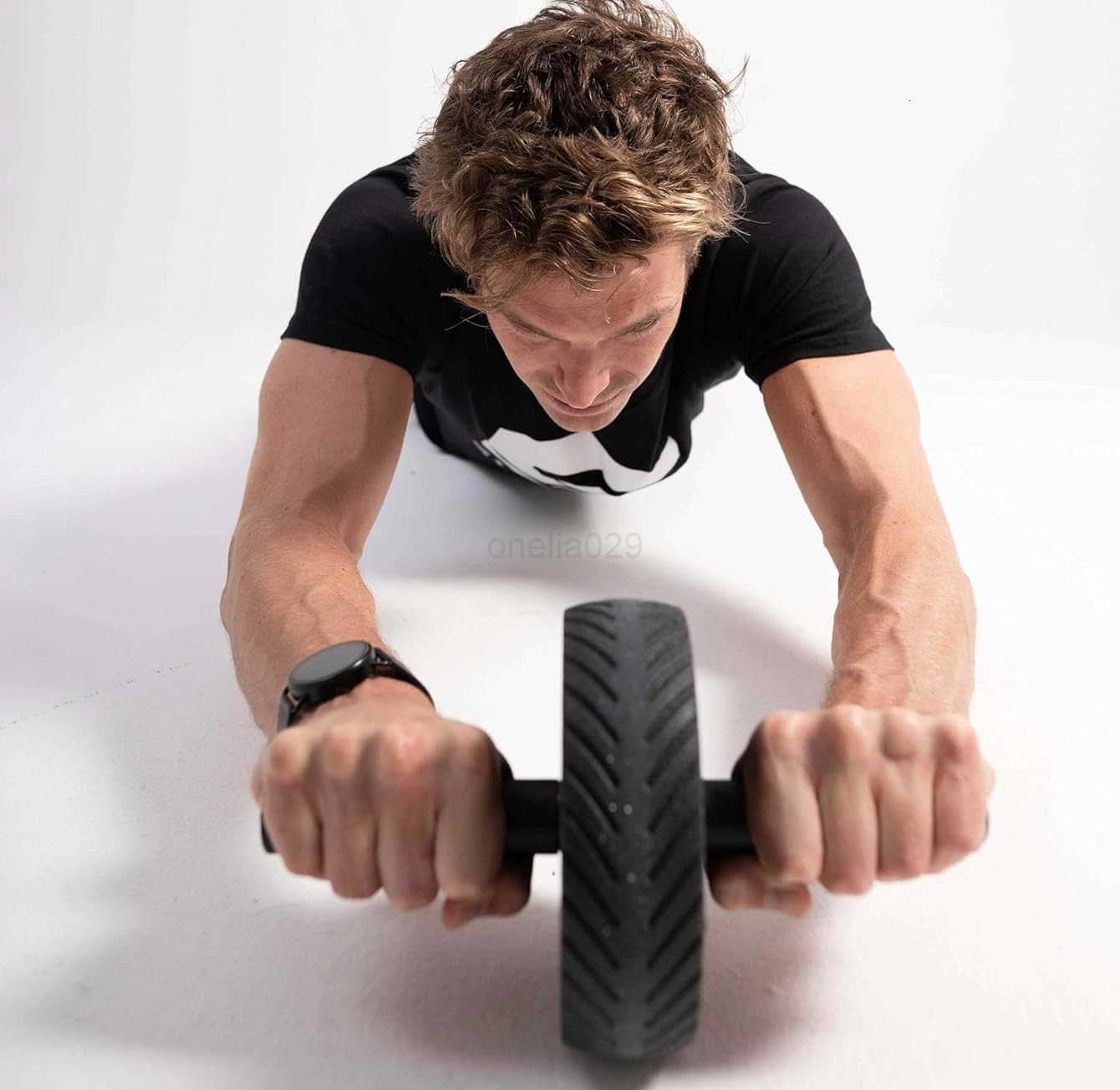 Ab Wheel Roller for Core Strength NonSlip Handles Exercise Roller for Abs Portable Fitness Equipment for Home Gym Ideal for Men Women W250904