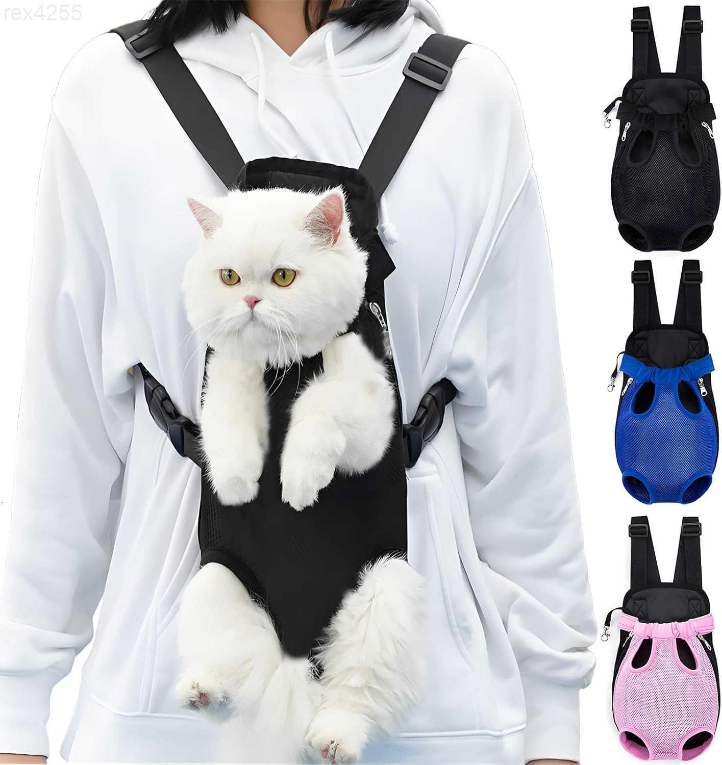 Pet Carrier Backpack Adjustable Pet Front Carriers for Small Medium Dogs Cats 518 Lbs Legs Out Dog Cat Carrier Backpack for HikingCampingTravelingCycl