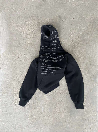 New Hoodie Long Hooded Printed Unisex Zipper Sweatshirt Jacket