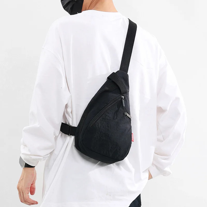 Nylon Zipper Selling Waist Packs Solid Color Versatile Casual Chest Bag Soft Neutral Style Crossbody Bag 250903