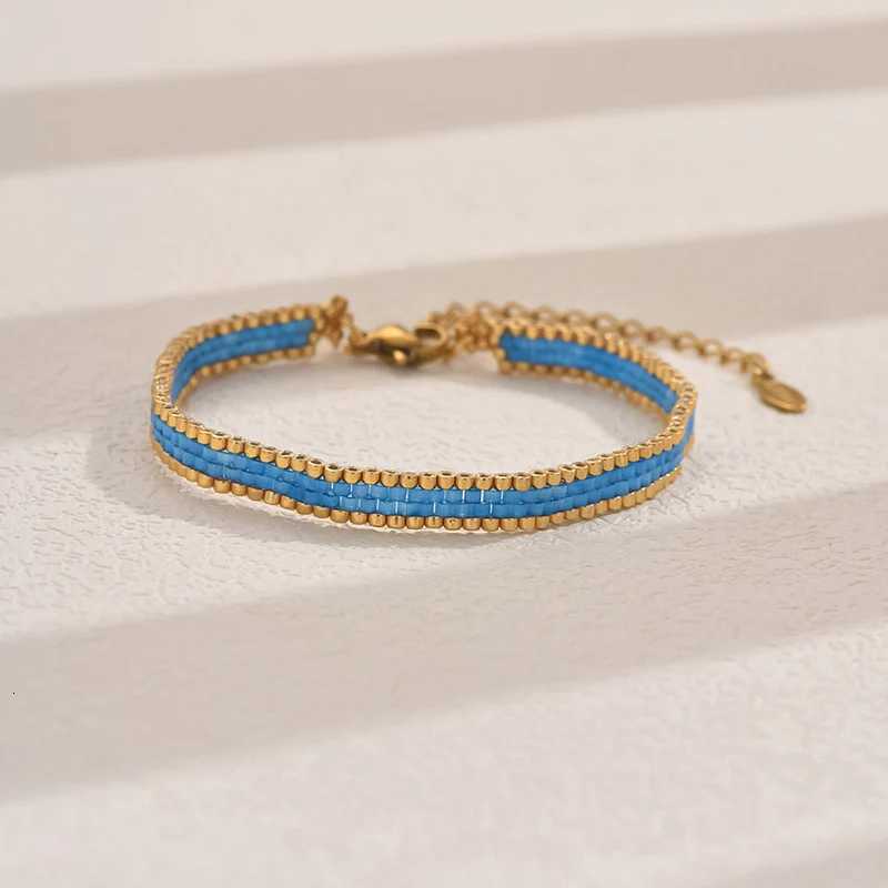 BLUESTAR New Design Multilayer Weave Bracelets For Women Miyuki Beads Adjustable Stainl Steel Chain Bracelet Charm JewelryXJ250904