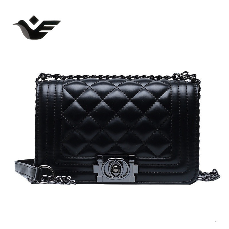 Feiyan Free Shipping New Designer Bag Luxury Shopping Bag Foreign Trade Fashion Small Chanel Style Quilted Chain Bag Elegant Women's Bag