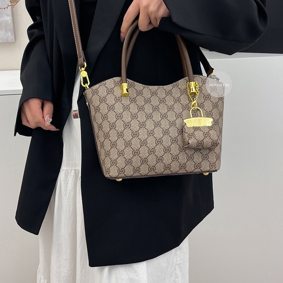 Designer bag for women tote bag printing classic Luxury Bag new purse chain smart spaciousness Brown