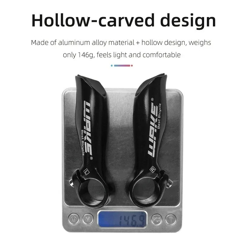 Bicycle Auxiliary Handlebar Aluminum Alloy Mountain Bike Ends MTB Bull Horn Rest Handle Bar Cycling Vice 250903
