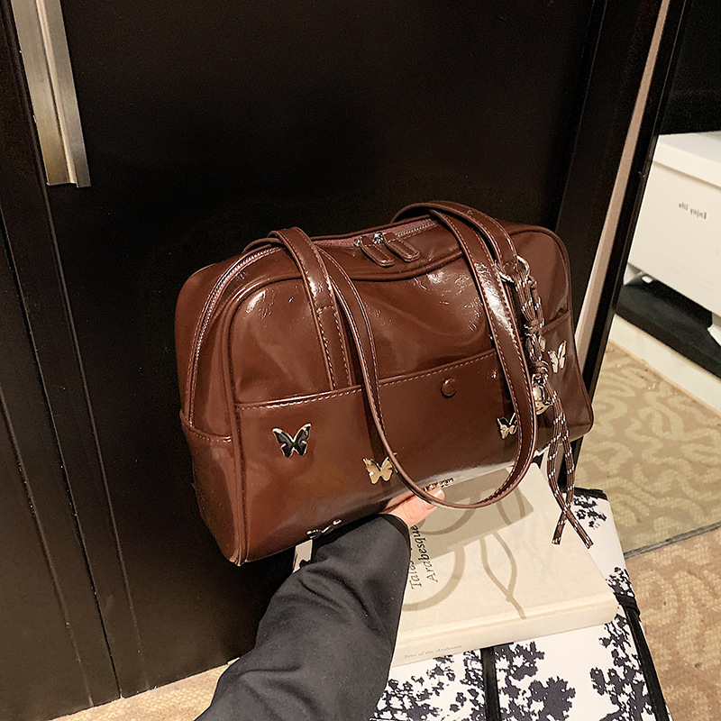 Large Capacity Crossbody Bag for Women Versatile Fashion Travel Bag Handheld College Student Class Bag Tote Bag 250806