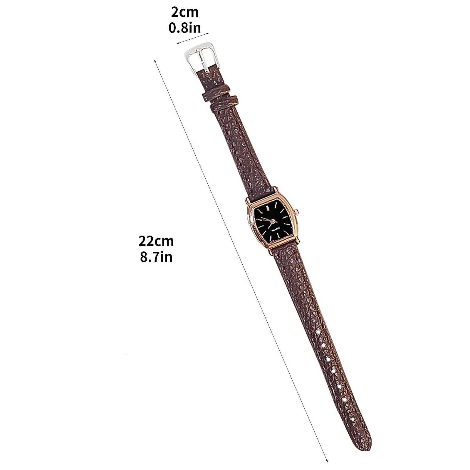 Wens Simple Vintage Watches Retro Brown Dial Wristwatch Leather Strap Wrist Watch High Quality Ladies Casual Bracelet Relojes X250904