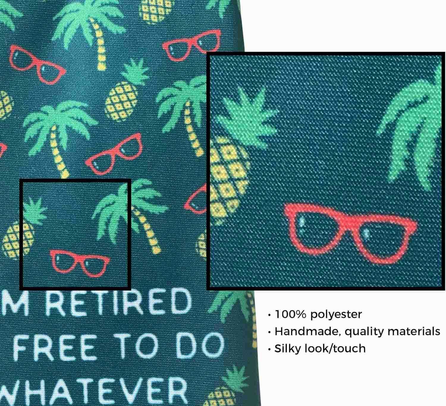 TShirts Funny Fish Tie for Men Blue Shark Pattern Print Necktie Fun Novelty Gift for Fishermen Ocean Animal Lovers Humorous Office Casual Wear or Them