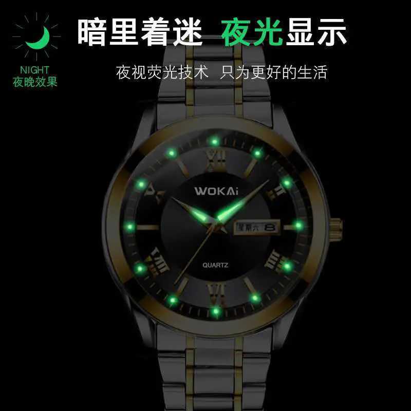 WOKAi DESIGN quartz 40MM Ceramic GMT quartz Watches 30m Waterproof Classic Fashion Luxury Autatic Watch For Men X250904