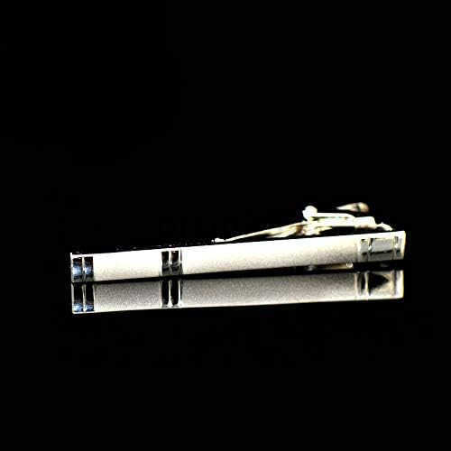 Silk Stripe Plaid Tie and Pocket Square with Tie Clip Sets for MenW250903