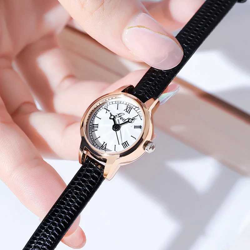 Wens Watch Retro Small Girl Student Watches Niche High End Leather Strap Waterproof Ladies Fashion Quartz Wristwatches Gift X250904