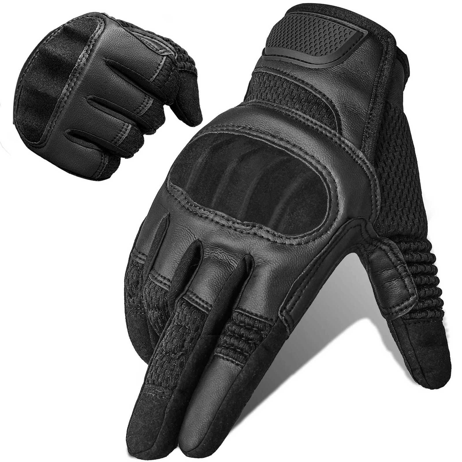 Tactical Full Finger Gloves Men Touch Screen Airsoft Combat Paintball Shooting Hard Shell Bicyc Driving Cycling Cam GloveXJ250904