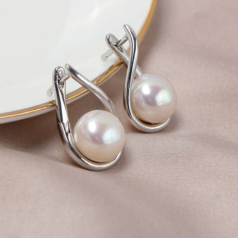 Light Luxury Natural Freshwater Pearl Drop Earrings - 14K Gold Filled, Minimalist Ins Style, Versatile High-End Earrings for Women 2025