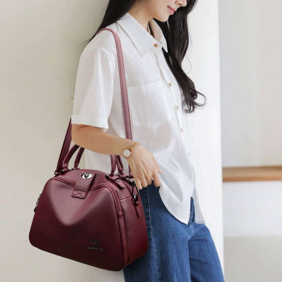 Leather Shoulder Casual Tote Bolsos Designer Handbag Brand Crossbody Bags for Women HIgh-end Quality Hand Bag