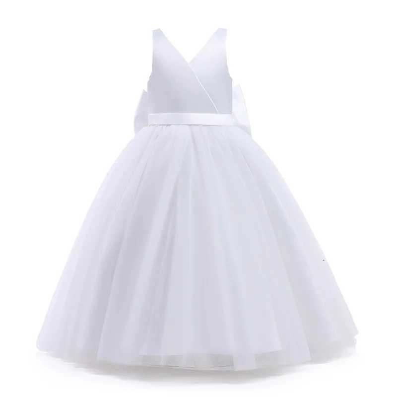 Summer Elegant Teenage Girls Evening Party Formal Prom Long Gown Kids Backless Birthday Wedding Princess Dress for Girls 5-14 Years Z250904