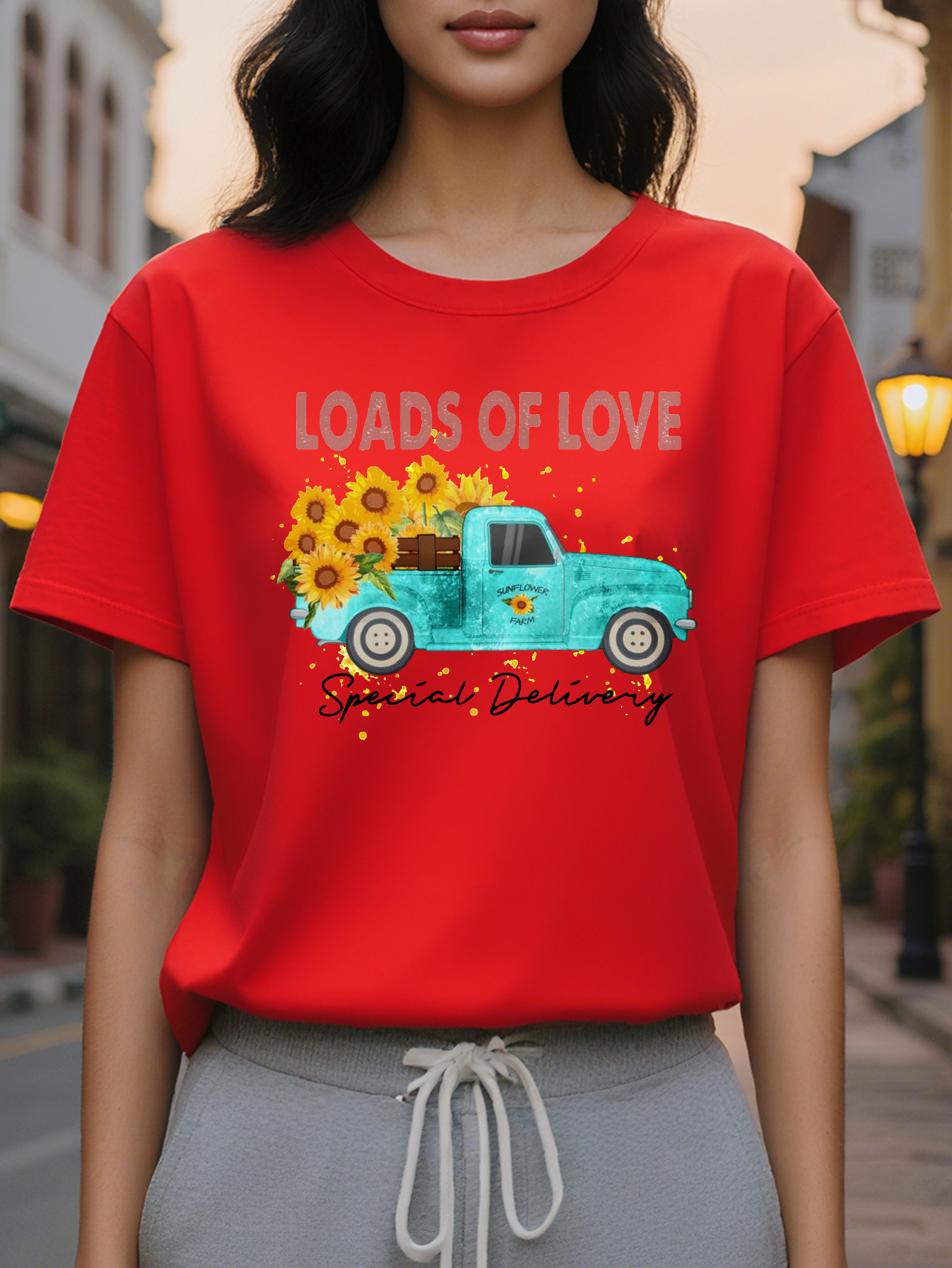 Women Cuff Sweater Day Special Loading Love Pattern Pullover White Jacket Suitable for Valentine s