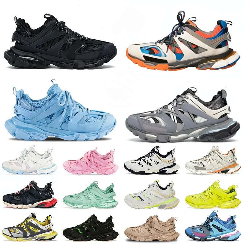 Designer Track 3.0 sneakers for mens womens casual sport retro Outdoor Sports shoes White Black Green Pink Blue Grey