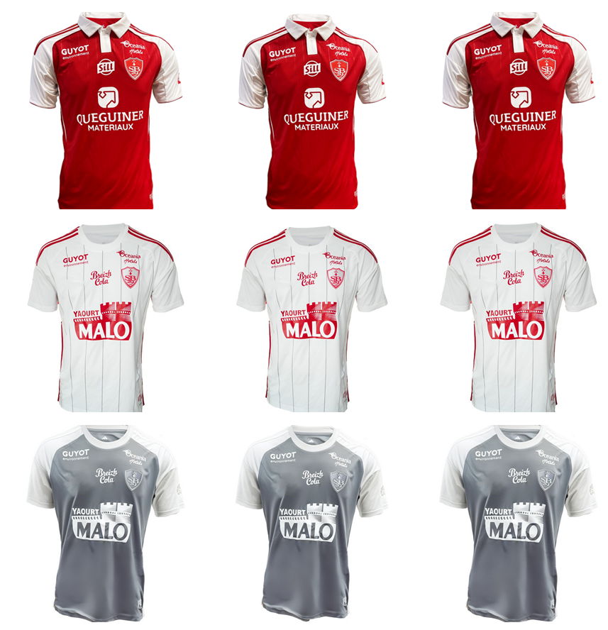 2025 2026 Brest Home Soccer Jerseys 25 26 DEL CASTILLO FAIVRE CAMARA PEREIRA LAGE SALAH Stade Brestois L AJORQUE MAGNETTI FERNANDES BALDE Football Shirt men kids kit