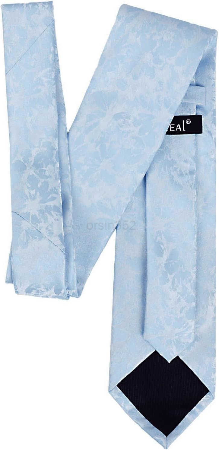 Mens 315inches Rose Pattern Necktie with Floral Handkerchief SetW250904