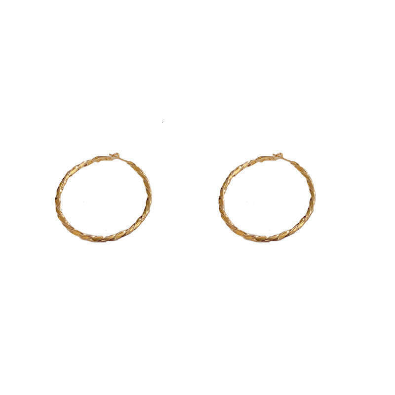 DH collections European - American Style Exaggerated Large Geometric Ear Hoops for Women.