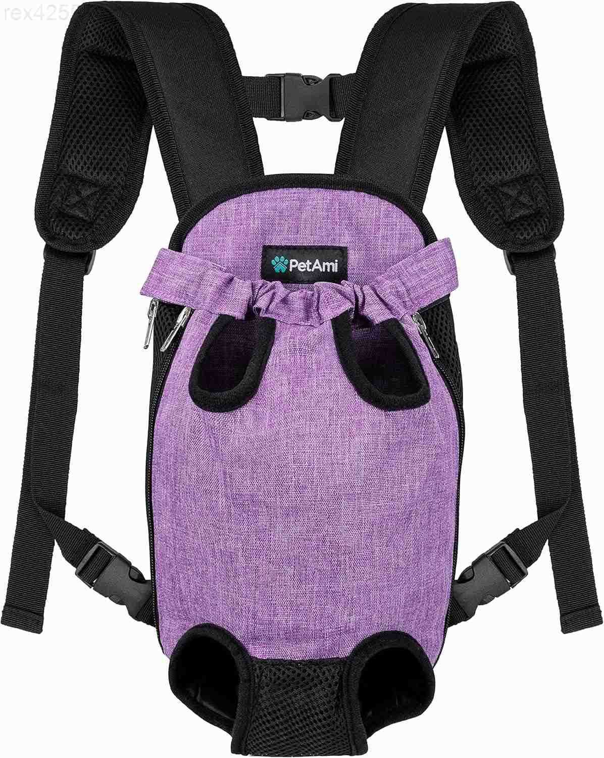 Dog Carrier Backpack Adjustable Dog Pet Cat Front Carrier Backpack Ventilated Dog Chest Carrier for Hiking Camping Travel Sling Bag for Small Medium D