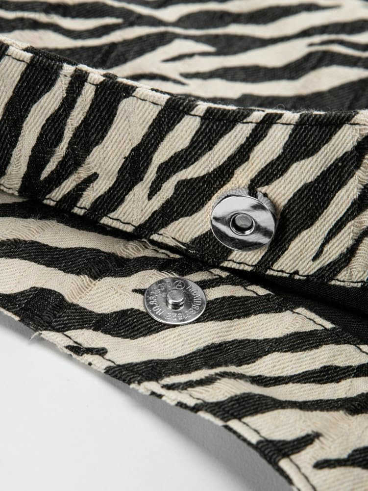 Shoulder Bag for Women Large Canvas Tote Bag Slouchy Crescent Handbag Underarm Purses Animal Print M250903