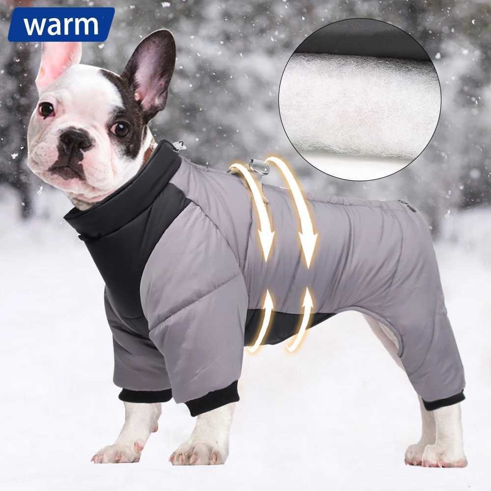 Dog Clothes Four Feet Clothing Warm Winter Coat Reflective Rainproof Dog Clothes Windproof Overall for Dogs Pet Cotton Clothes W250904