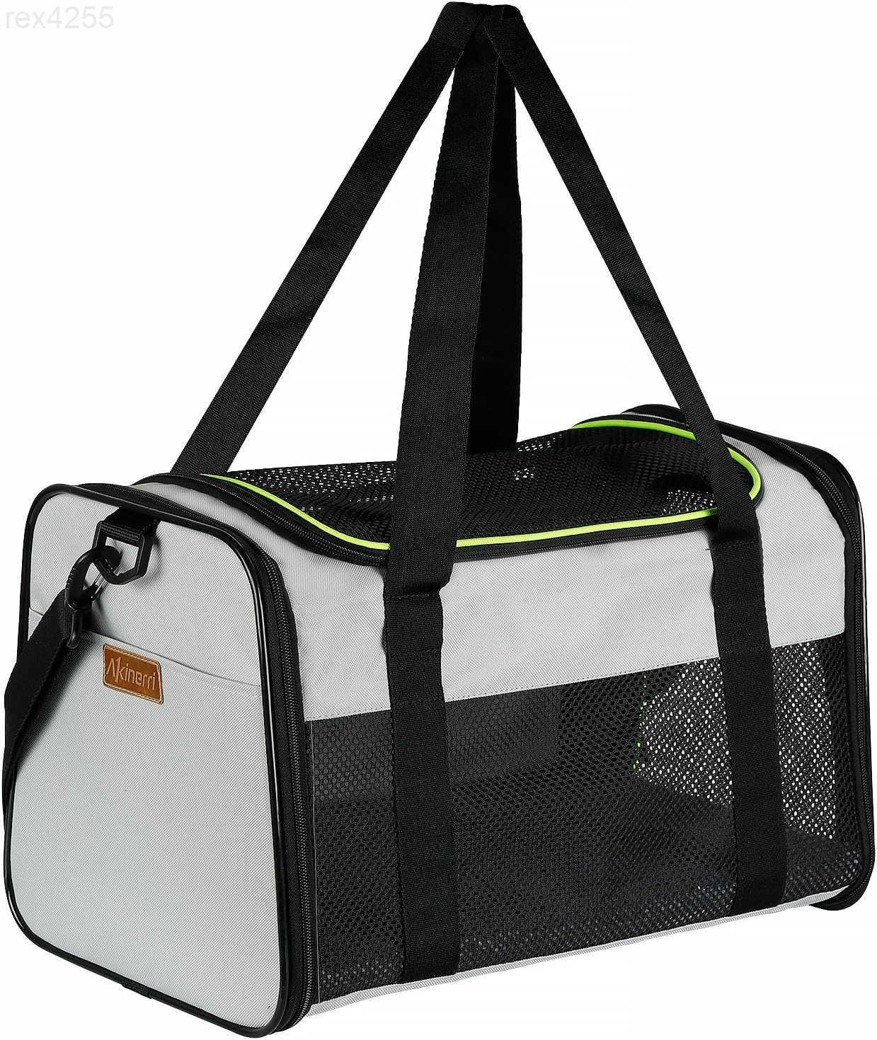 Cat Carrier Portable Foldable Dog Pet Carrier SoftSided Pet Bag up to 15 Lbs Airline Approved Travel Puppy CarrierW250904