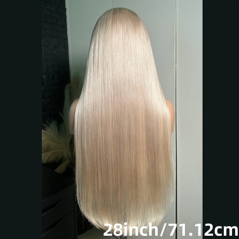 Ash Blonde Wig Straight Lace Frontal Wig Human Hair 13x4 HD Lace Front Wig Natural Hairline Pre Plucked Glueless Wear And Go For Women