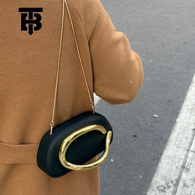 TB BHULAMTE European and American Retro Niche Wine Red Designer s bag Metal Box Small Square Bag Party Versatile Phone Clutch Crossbody Small Bag