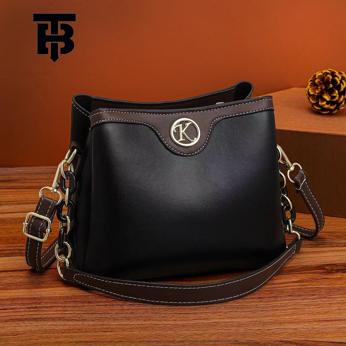 TB BHULAMTE 2025 New Fashion Retro Bucket Bag from Manufacturer, Cross-Border Trendy Large Capacity Shoulder Designer s bag Crossbody Bag Wholesale