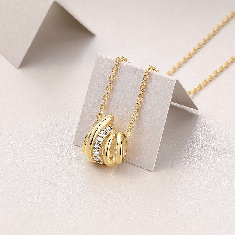 Sier New Gold Clavicle Chain Jewelry Hot Selling Layered High-end Sense Accessories Long Necklace