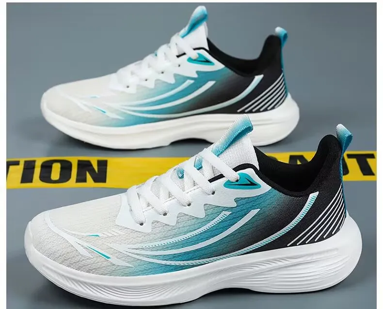 Lightweight running shoes suitable for lightweight and elegant men featuring anti slip mesh design suitable for off-road running with tennis balls