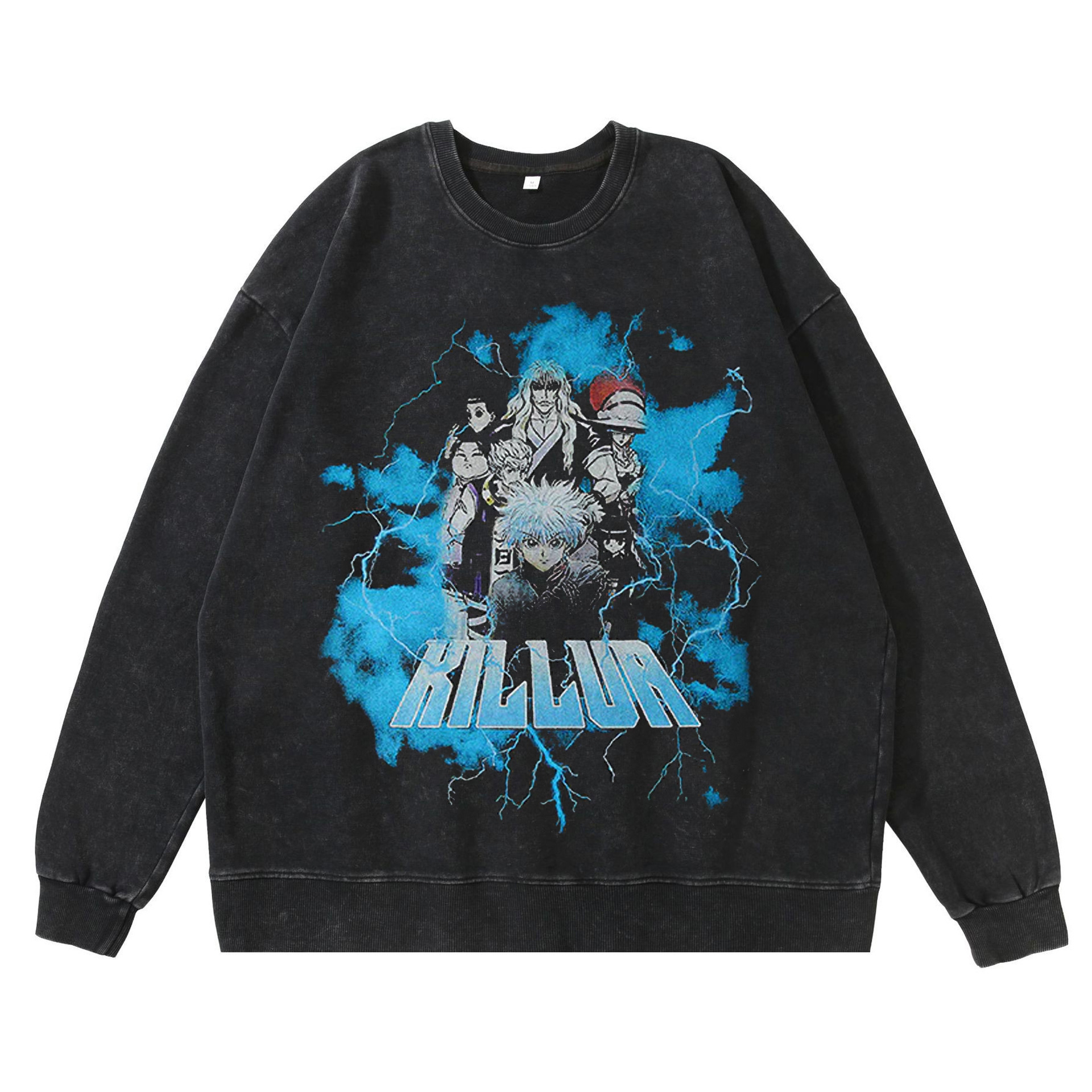 360g Heavyweight Washed Vintage Hoodie Streetwear Hip-Hop Anime My Hero Academia American High-Street Cotton Fall Hoodie - TT8209