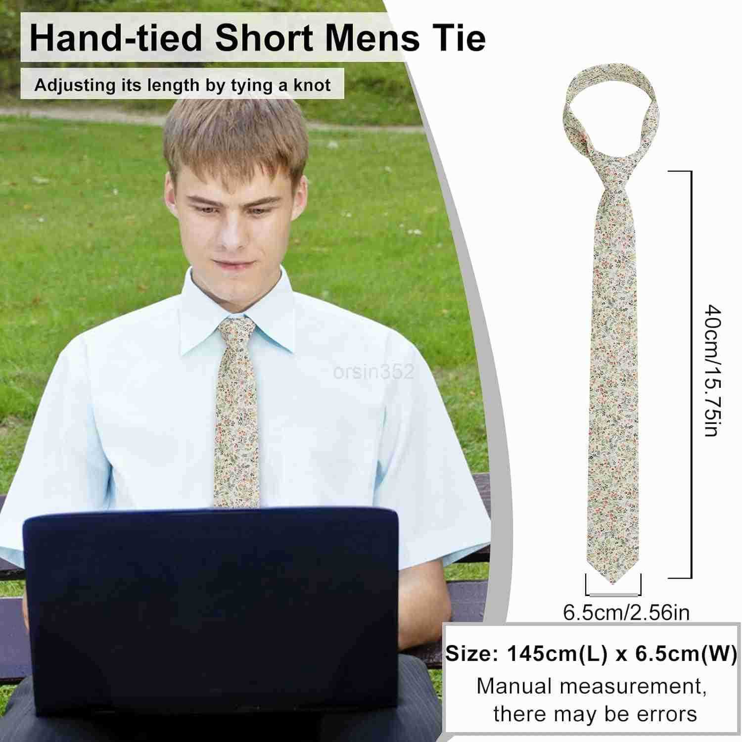 Mens Ties SageDusty BluePink Floral Ties for Men 276 Cotton Flower Necktie for WeddingGroomsmenPartyW250904