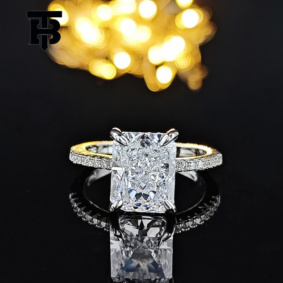 TB BHULAMTE European And American Light Luxury Style Ice Flower Cutting Niche Luxury Women's Jewelry High-end Designer Super Sparkling Fashion Qu