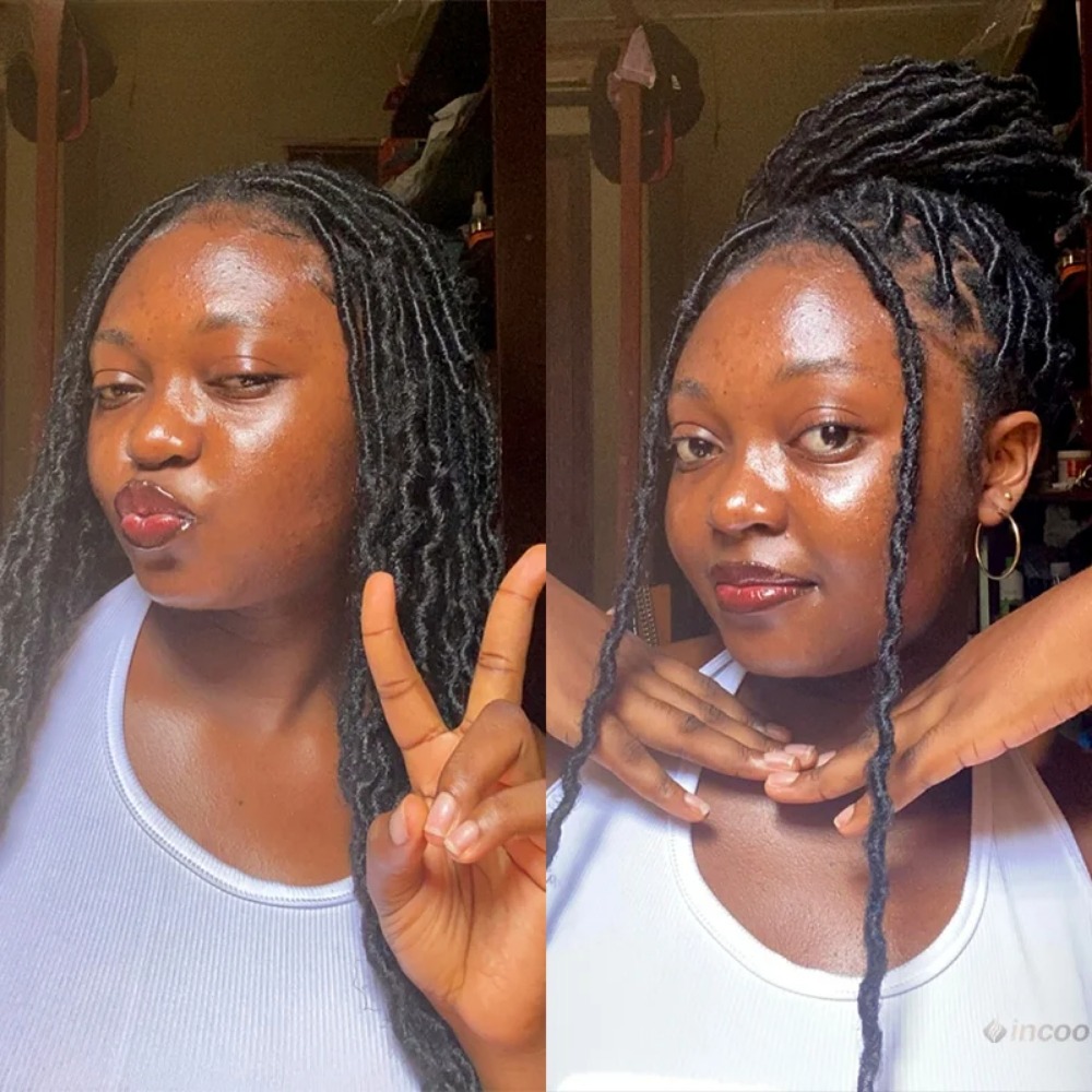 36 Inches Synthetic Lace Braided Wigs Butterfly Braids Lace Front Wig For Black Women Braid Wigs On Sale Clearance Box Braids Lace Frontal Wig