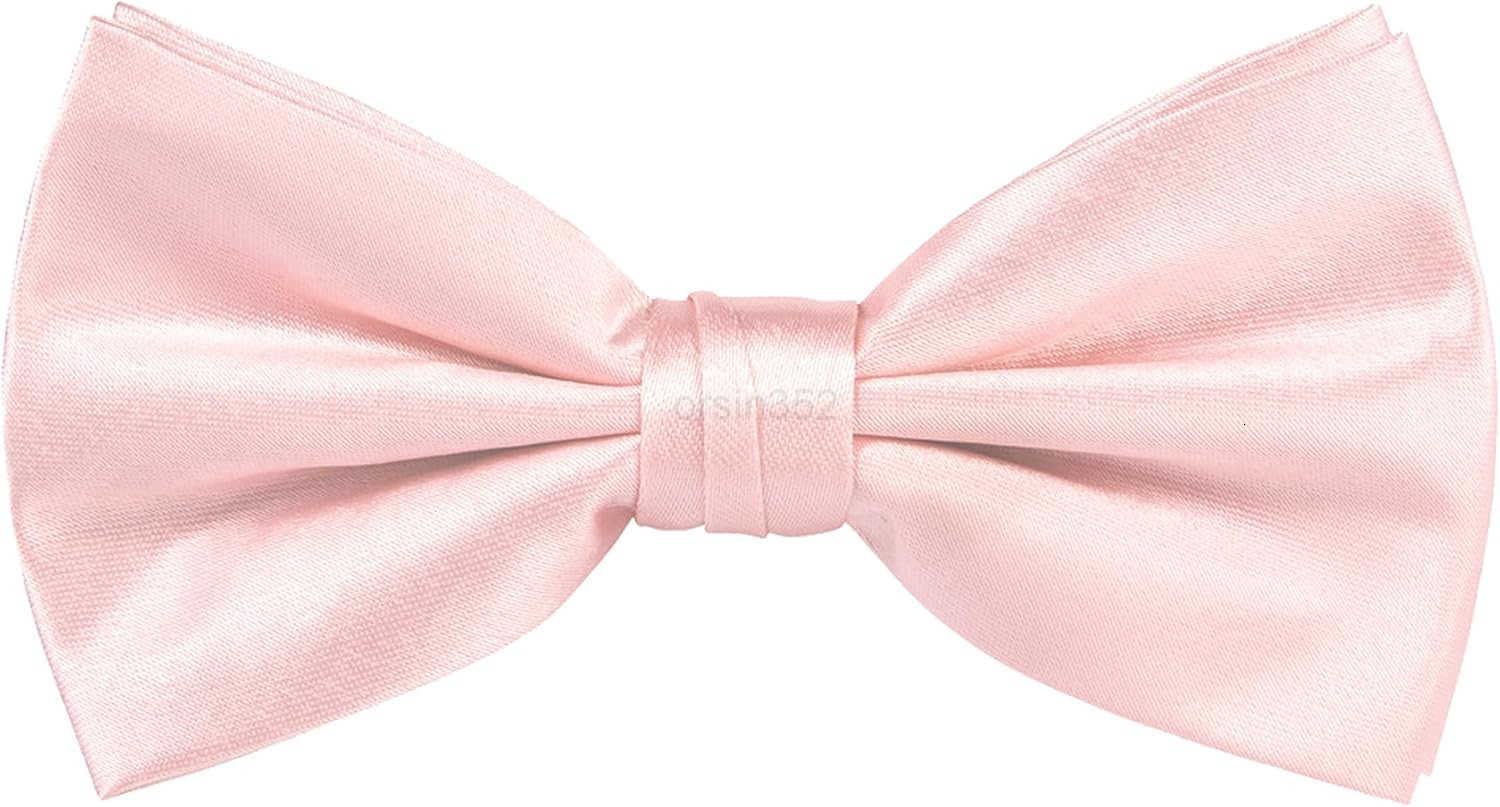 TIE G 5pcs Tie Set in WHITE OR BLACK GIFT BOX Solid Color Necktie Satin Bow Tie Pocket Square Lapel Cuff LinksW250904