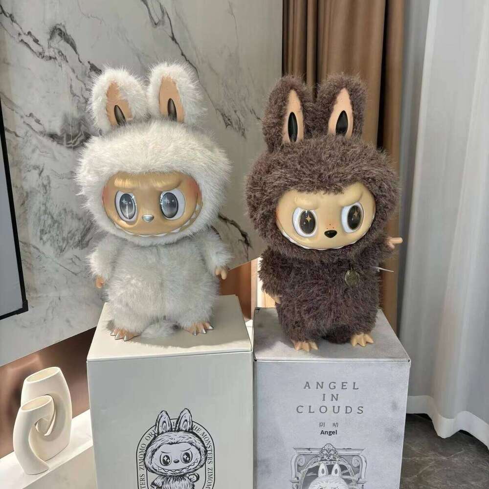 All Size 38Cm Zemomo I Found You Angel In Clouds Large Chief 38Cm Plush Doll Archangel Labubu Blind Box Fur Toy Set