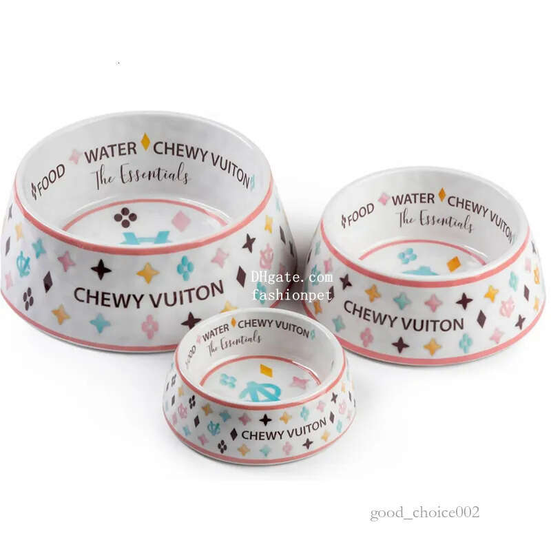 Lanjia- Designer Bowl, & Water Bowls For Small, Medium Dog Breeds, Food Grade BPA Free, Non-Skid Bottom Dishwasher Safe, Size Large J01 56F22 B8